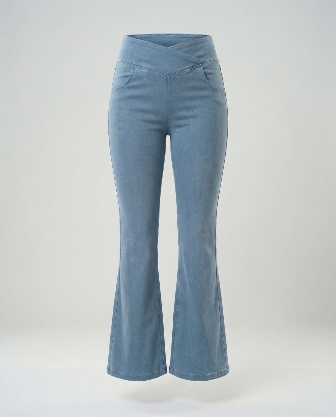 Damen Schlaghose High Waist aus Stretch Denim