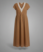 Damen Midikleid Sommer Spitze