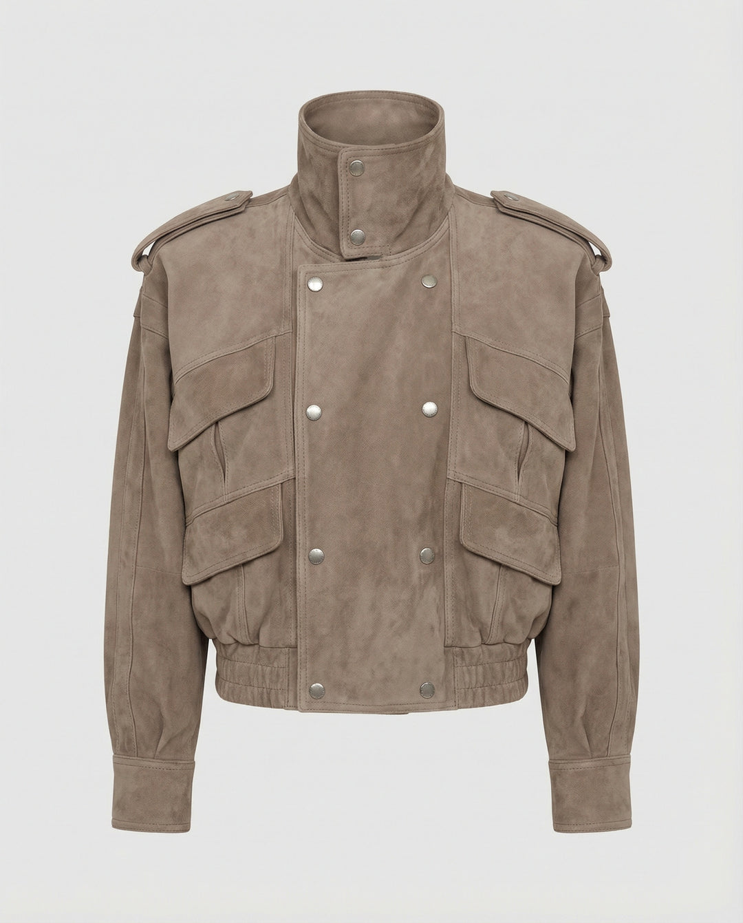 Freizeitkleidung Damen Wildleder Utilityjacke