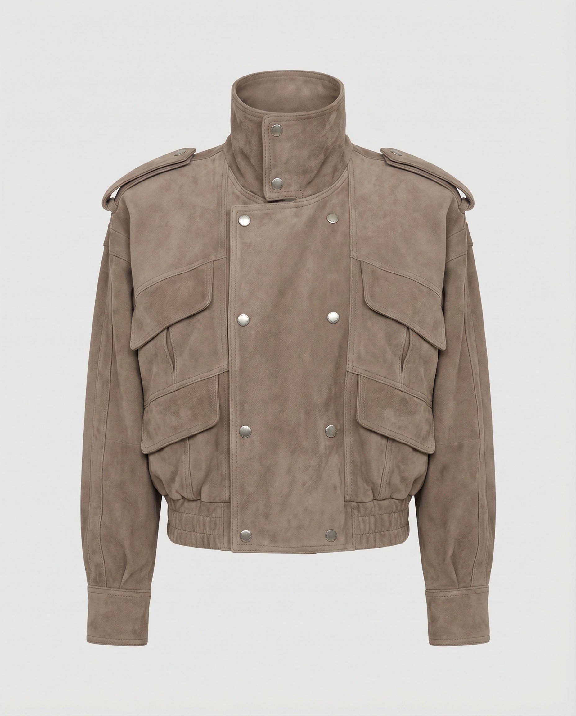 Freizeitkleidung Damen Wildleder Utilityjacke