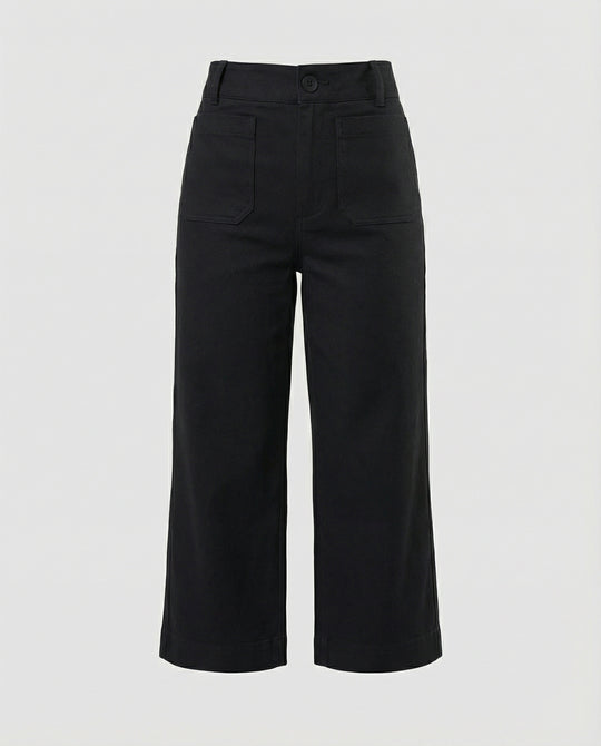 Damen weite Bequemhose mit modischen Details