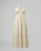 Damen Maxi-Kleid mit fließendem Rock