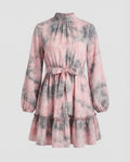 Damen Freizeitkleid Mini mit Volant