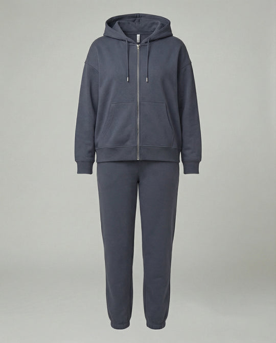 Damen Fleece Jogginganzug mit Kapuze R&B