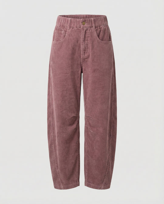 Damen Cordhose Damen weit High Waist