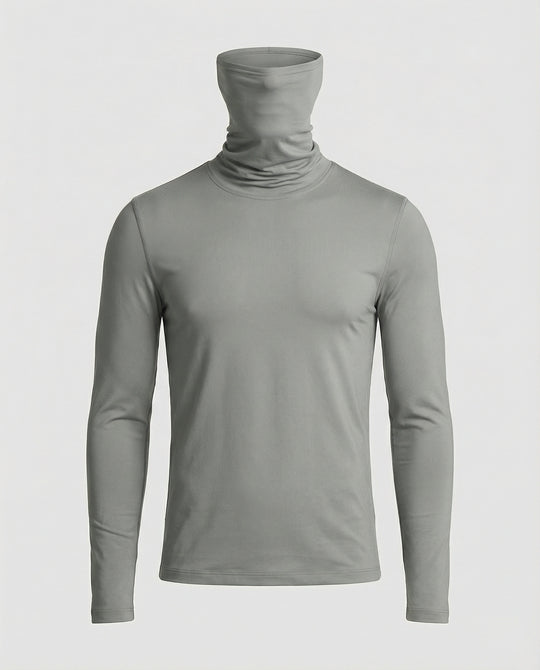 Herren Funktionsshirt mit hohem Kragen und innovativem Feuchtigkeitsmanagement R&B