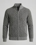 Stilvolle Strickjacke Herren Zipper