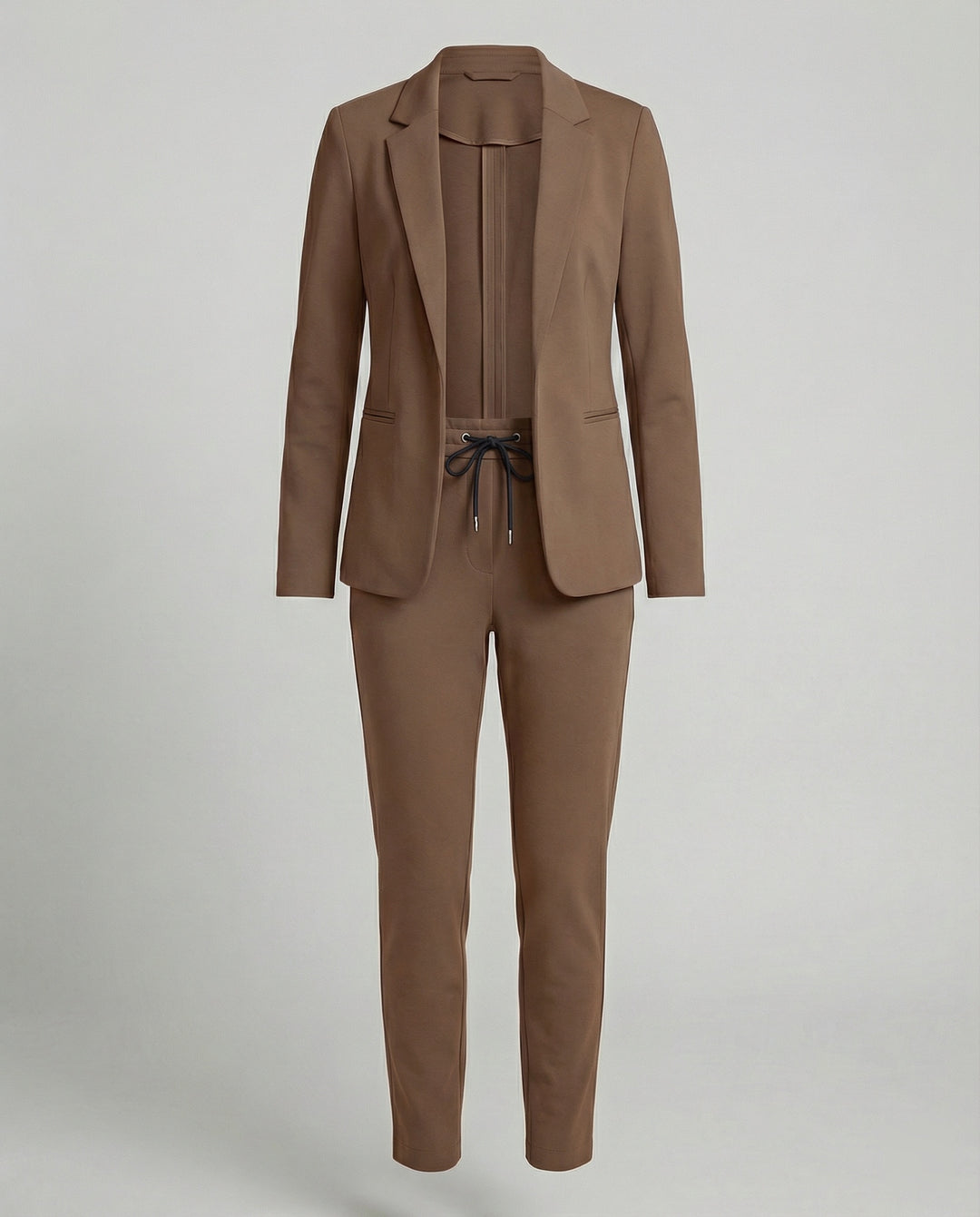 Damen Hosenanzug Mit Offenem Blazer Und Hose