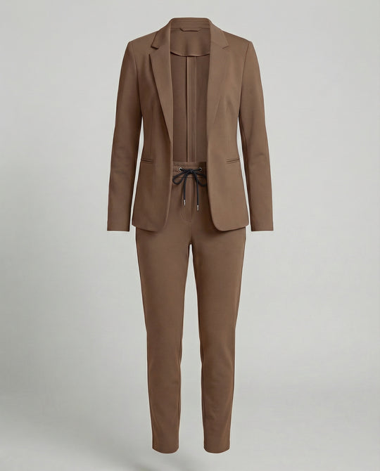 Damen Hosenanzug Mit Offenem Blazer Und Hose