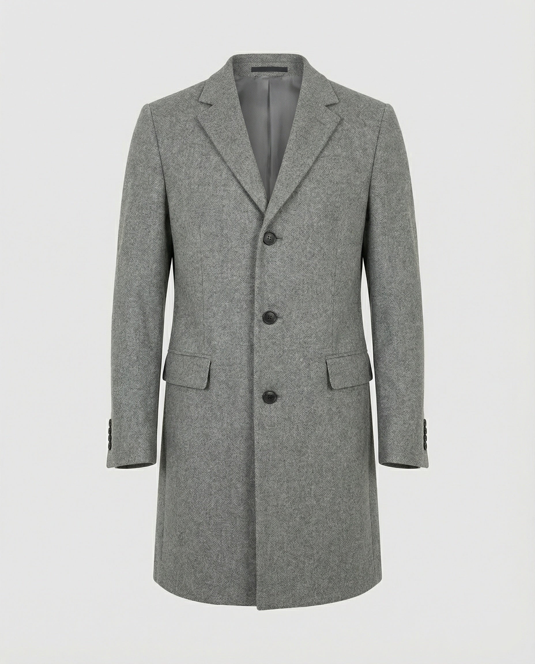 Eleganter Wintermantel Revers Herren