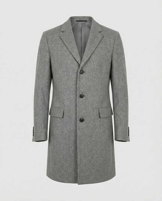 Eleganter Wintermantel Revers Herren
