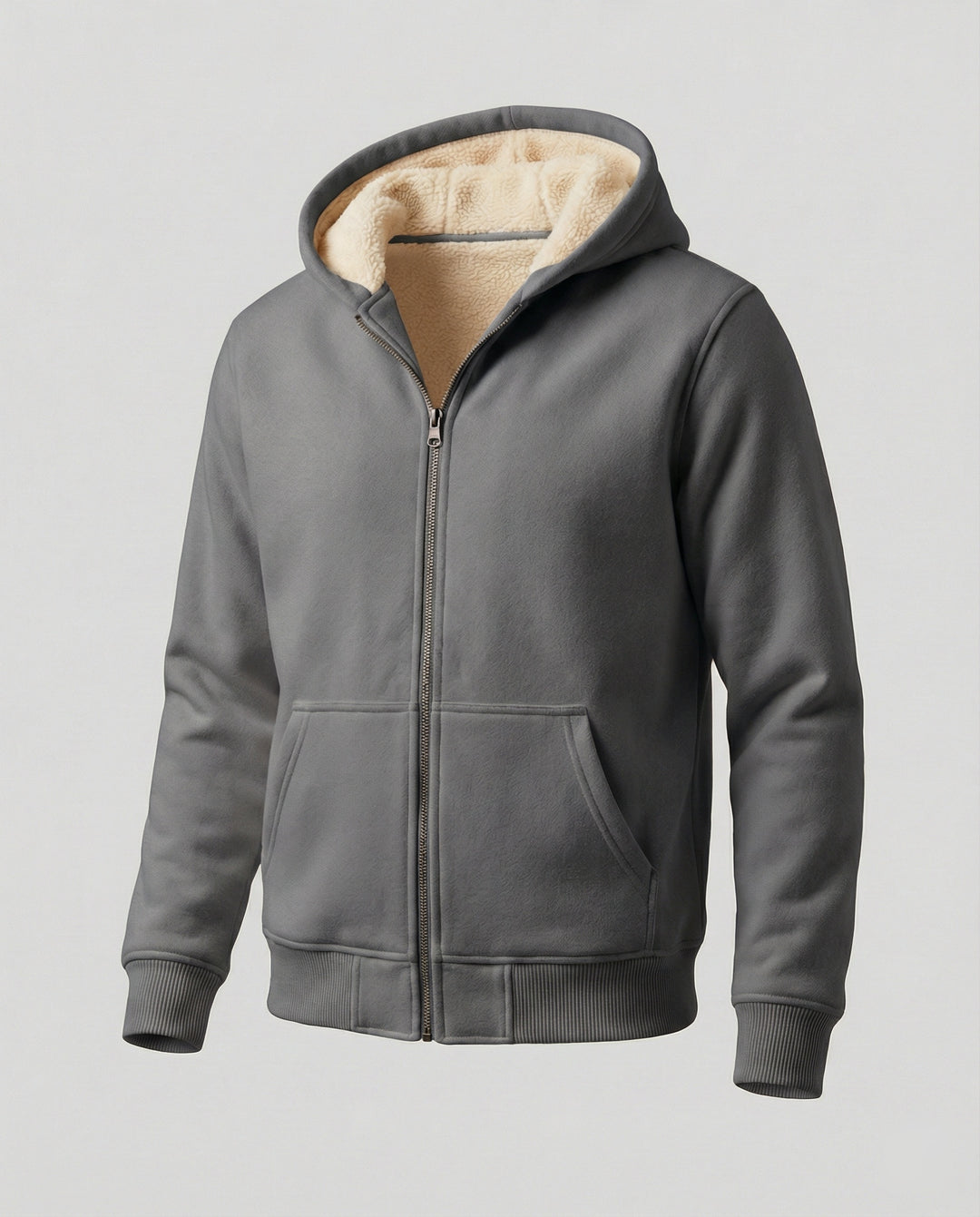 R&B | Warmer Fleecegefütterter Winterhoodie für Herren