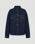 Übergangsjacke Damen Denim mit weitem Schnitt und Taschen