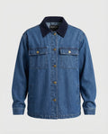 Damen Denimjacke mit klassischen Brusttaschen
