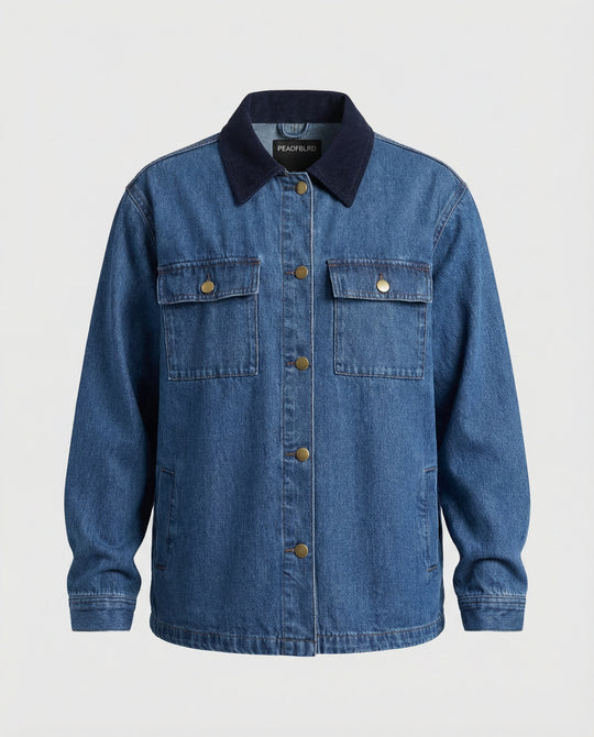Damen Denimjacke mit klassischen Brusttaschen
