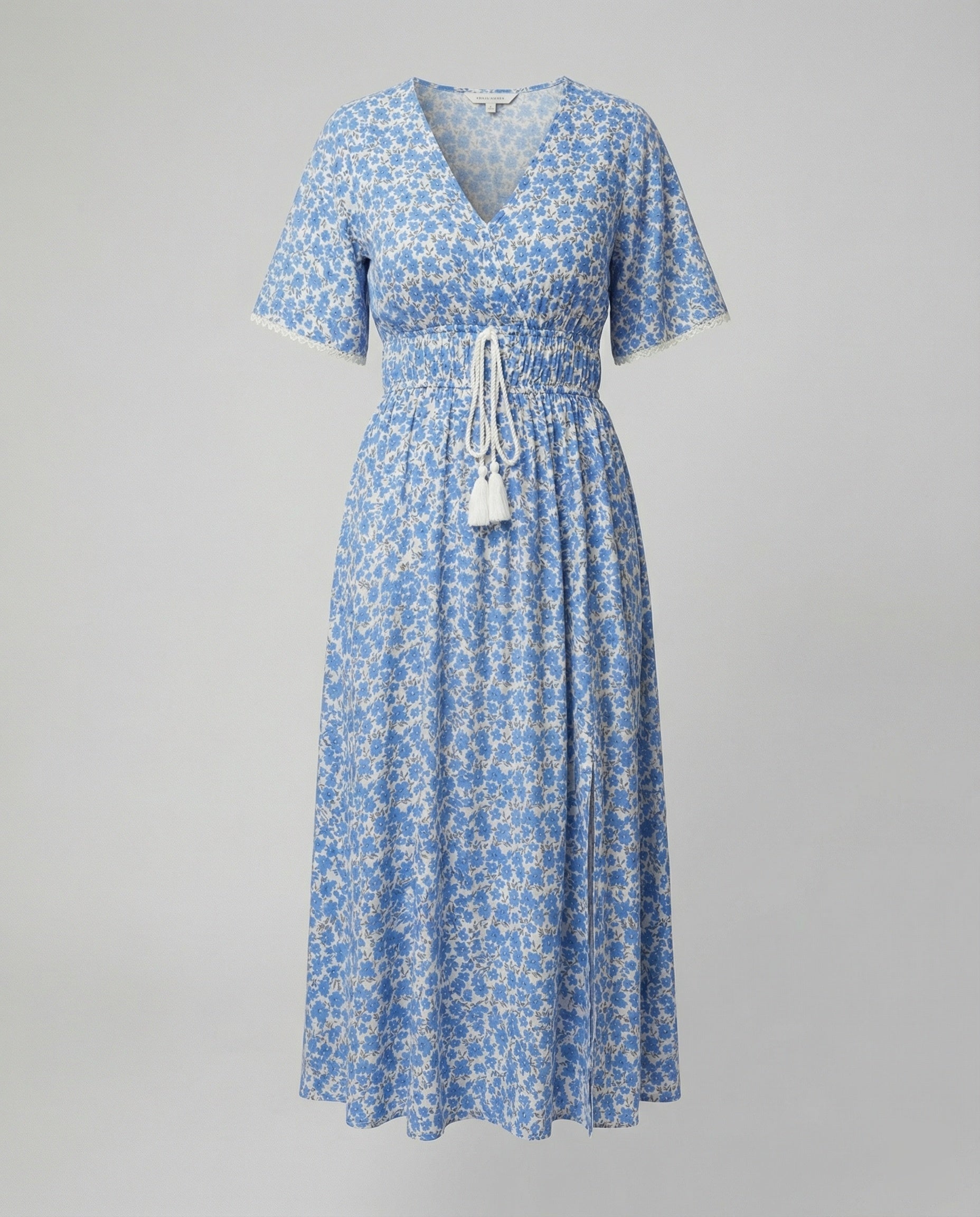 Damen Maxikleid mit floralen Akzenten