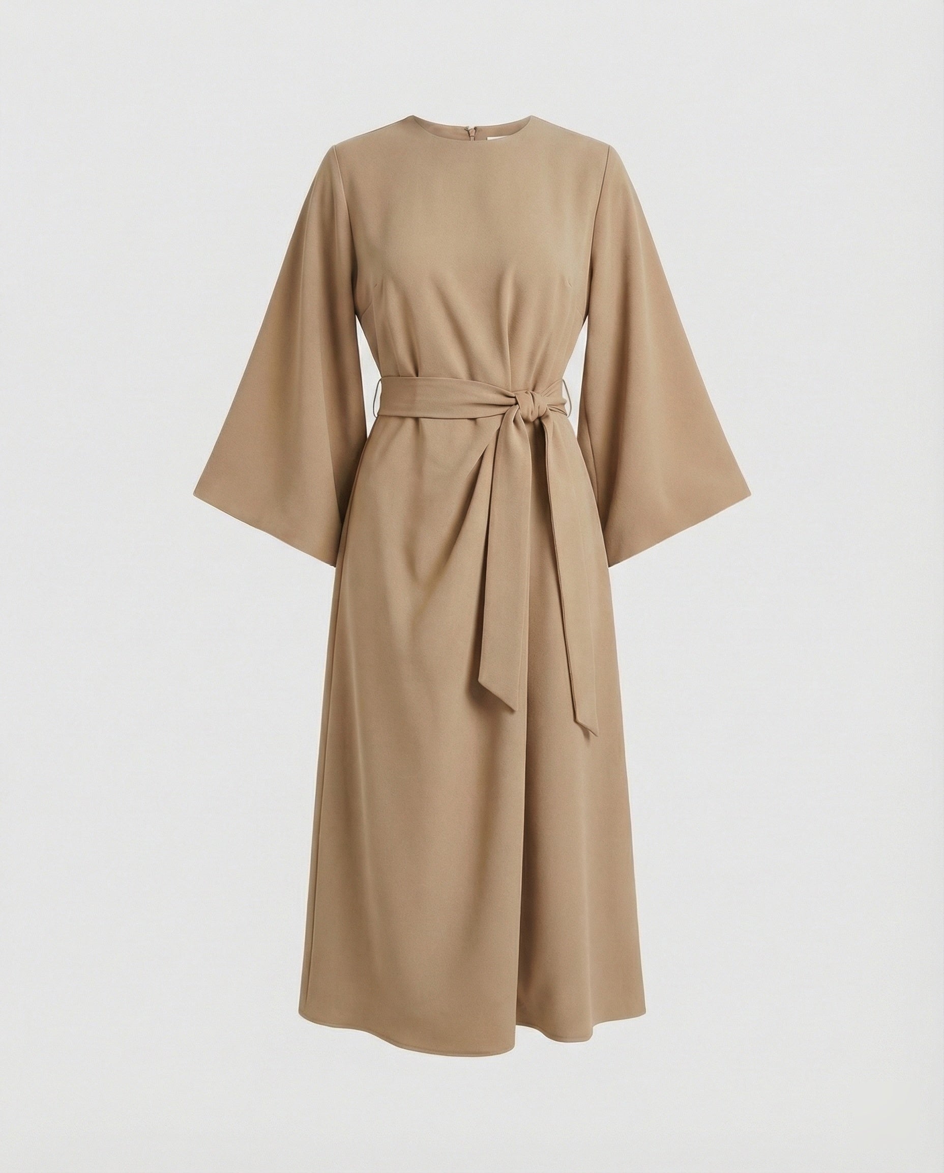 Heidi-Mode | Elegantes Kleid mit Laternenärmeln und Gürtel