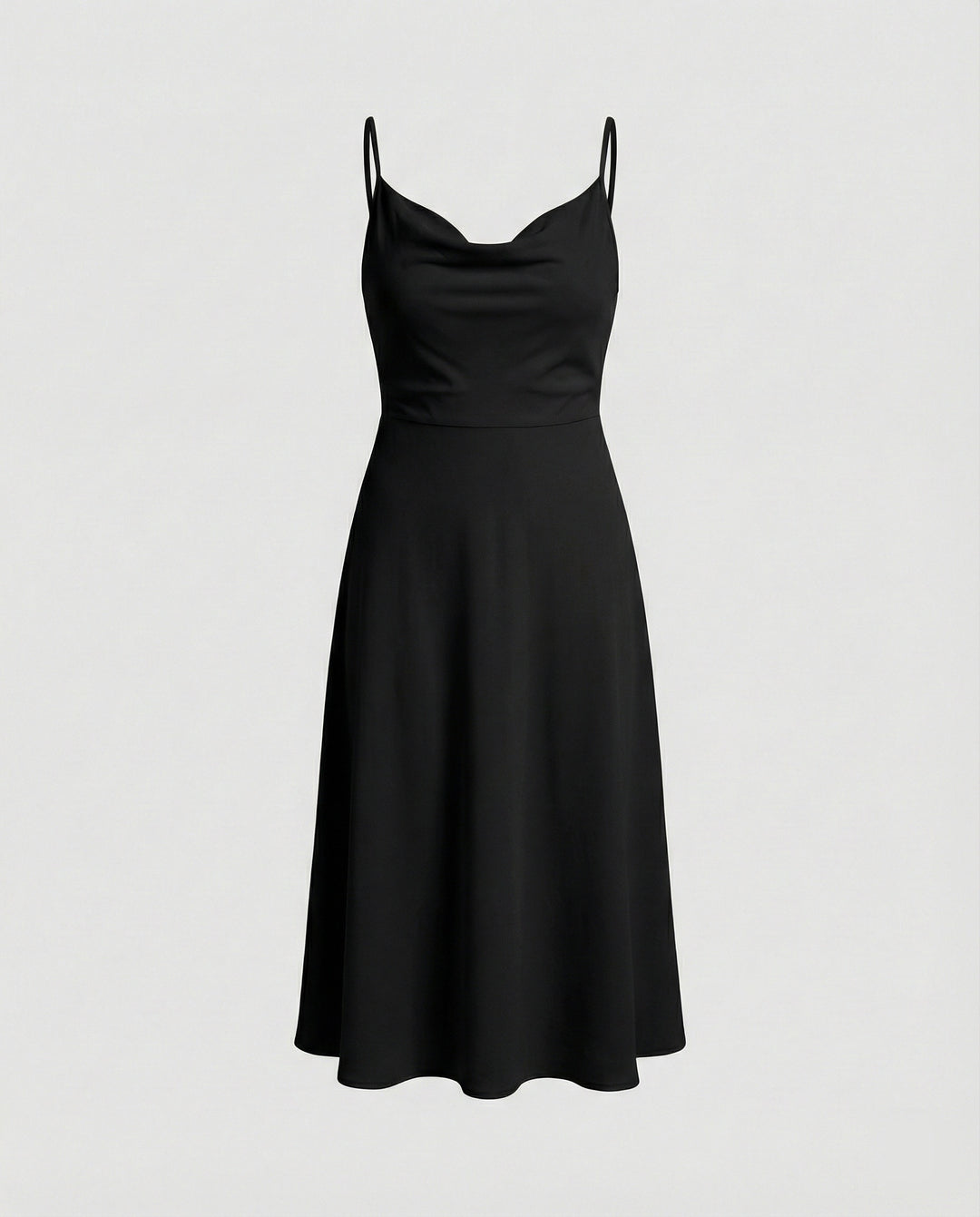 R&B | Lange Drapierte Kleid mit Eingebautem Bh