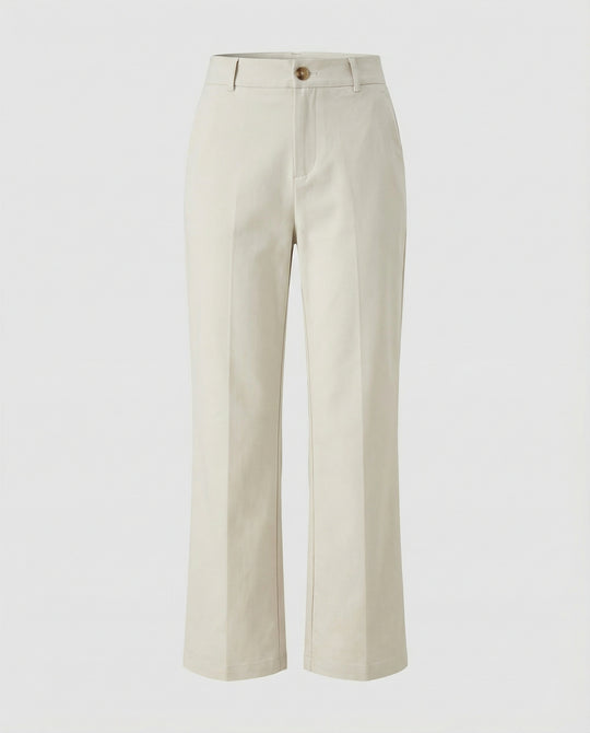 Damen Weite Stoffhose High Waist elegant geschnitten