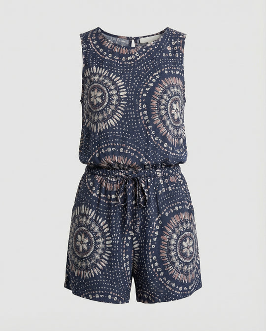Kurzoverall Mit Ethno Muster Damen