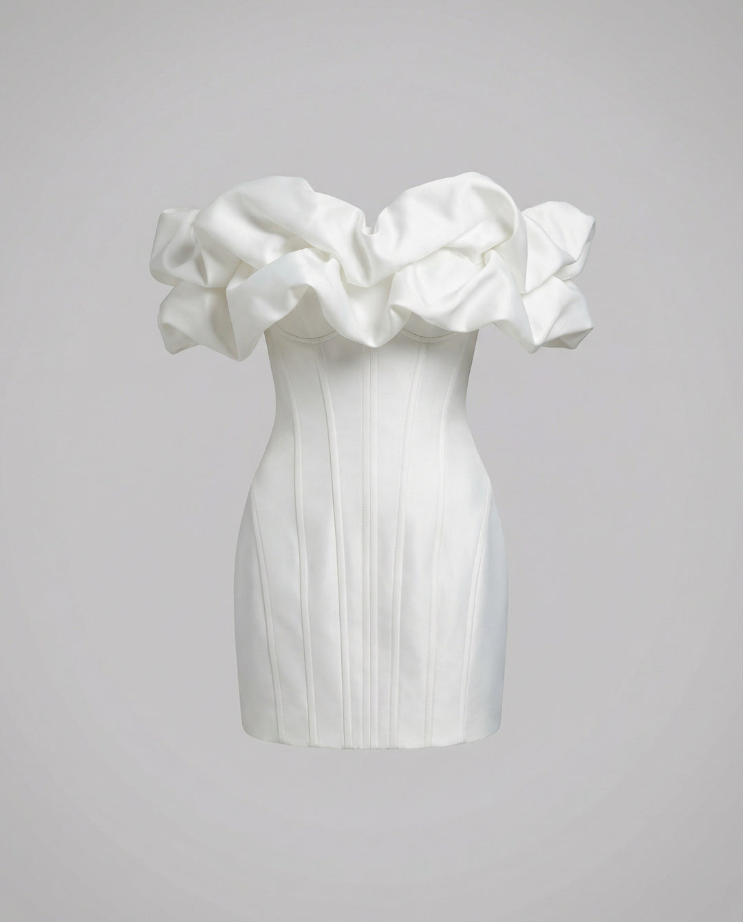 Damen Korsagen Minikleid schulterfrei