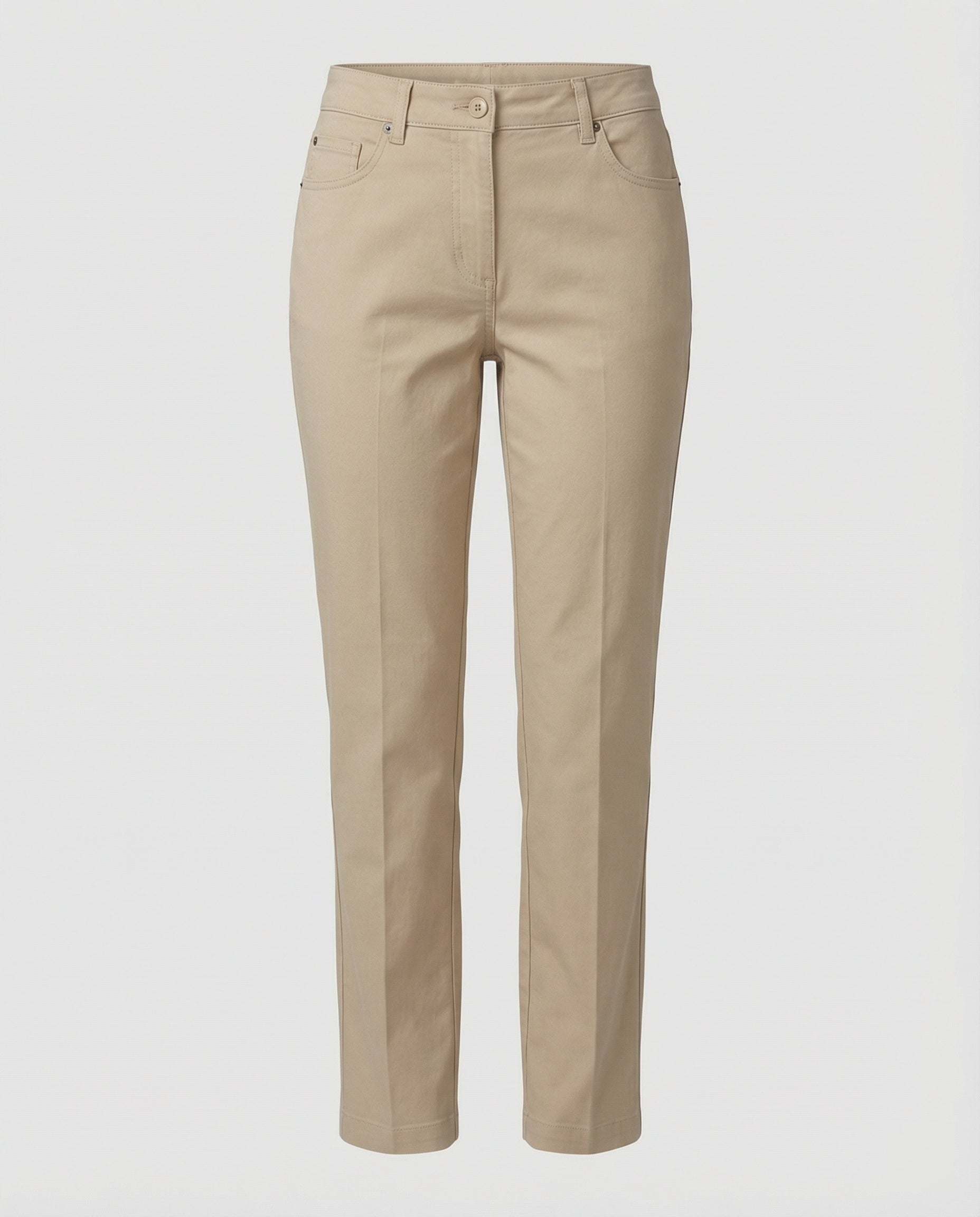 Damen formelle Stoffhose mit hohem Bund