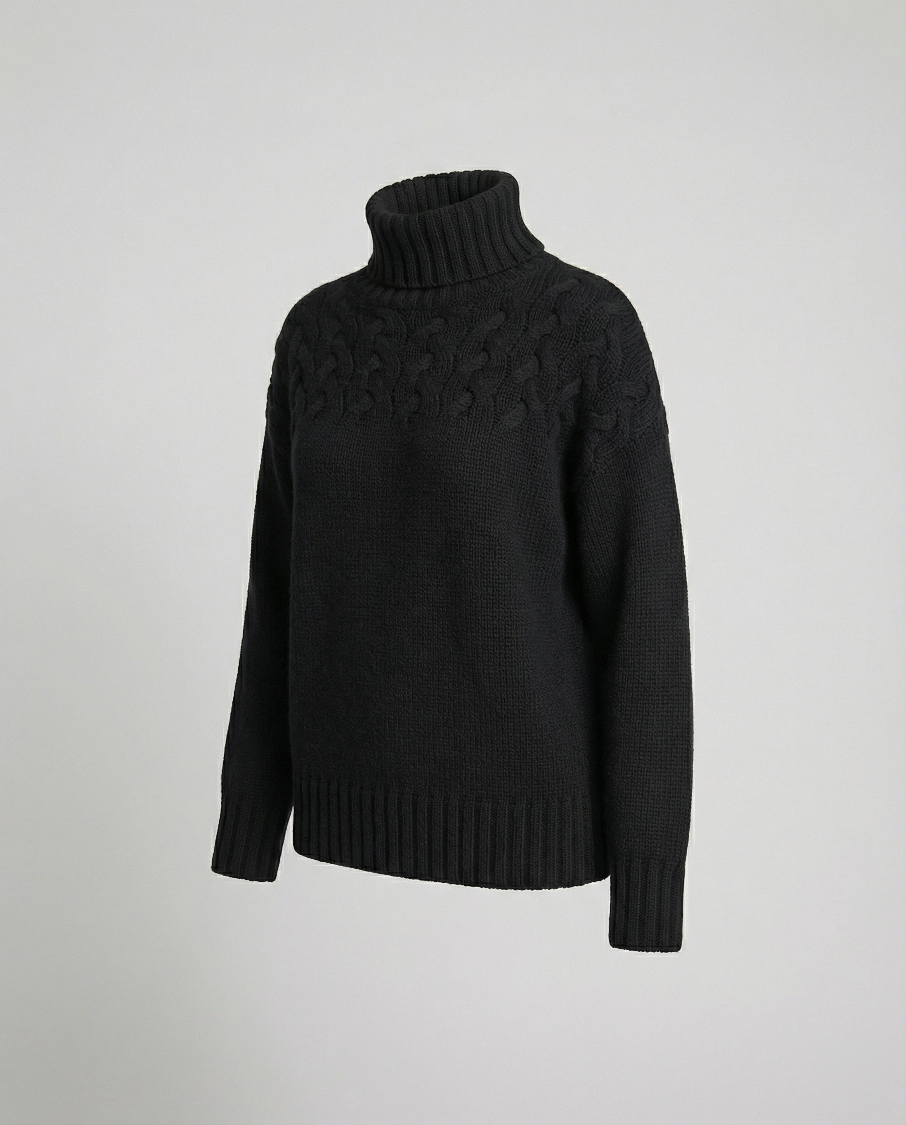 R&B | Damen Strickturtleneck Pullover