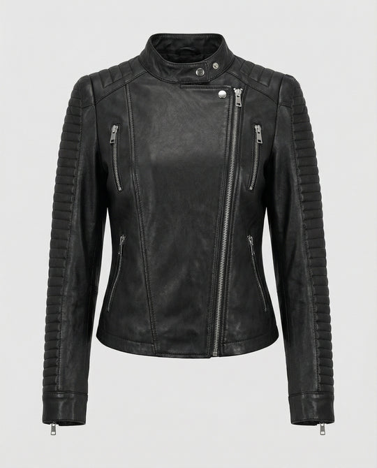 R&B | Damen Lederjacke Stilvoll Zeitlos