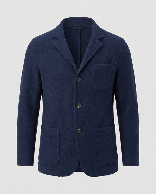 Herren elegante Strickjacke mit praktischem Schnitt und modischen Details