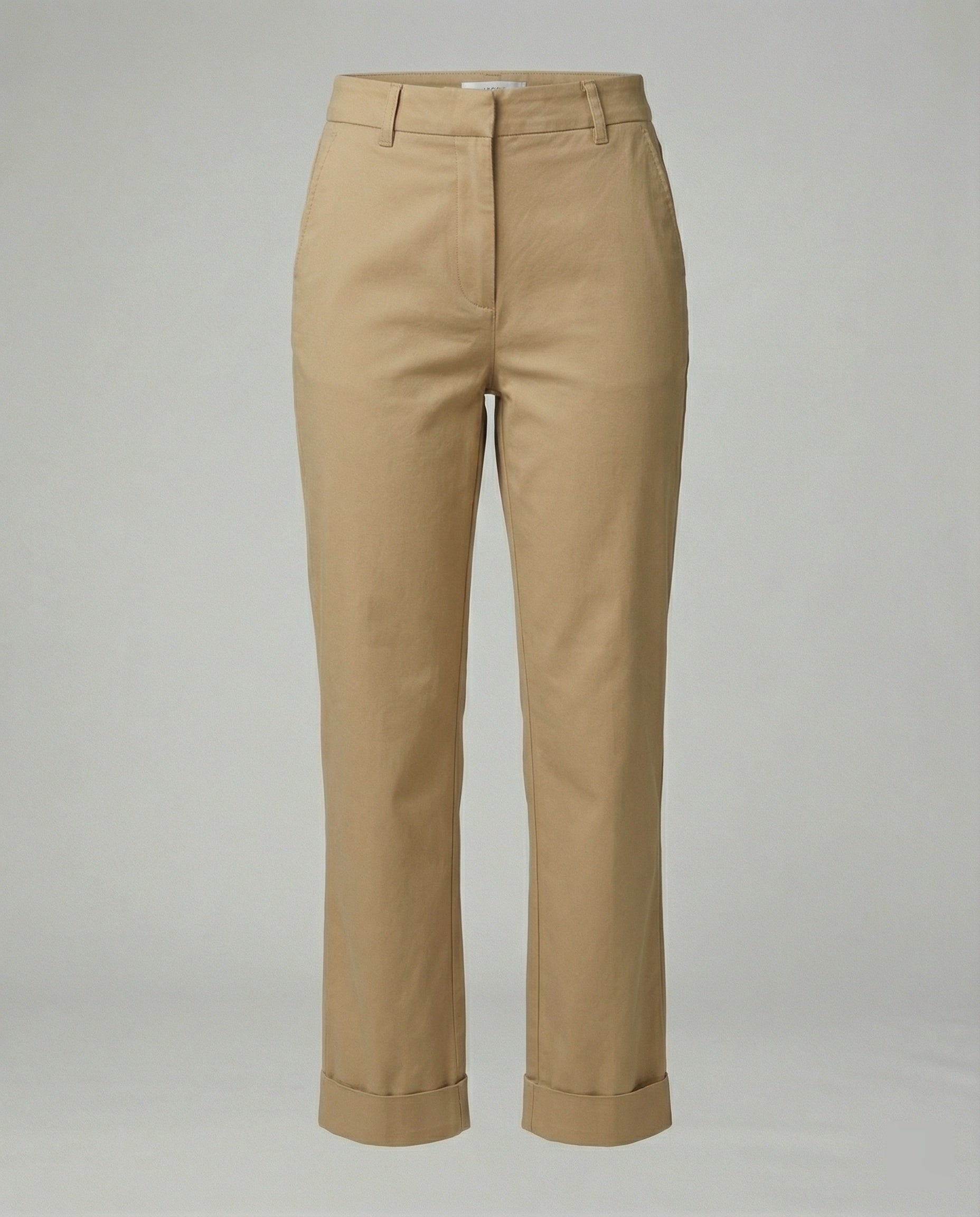 Damen weite Stoffhose mit elastischem Bund