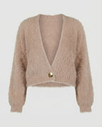 Strickjacke Damen flauschig oversized aus weichem Material