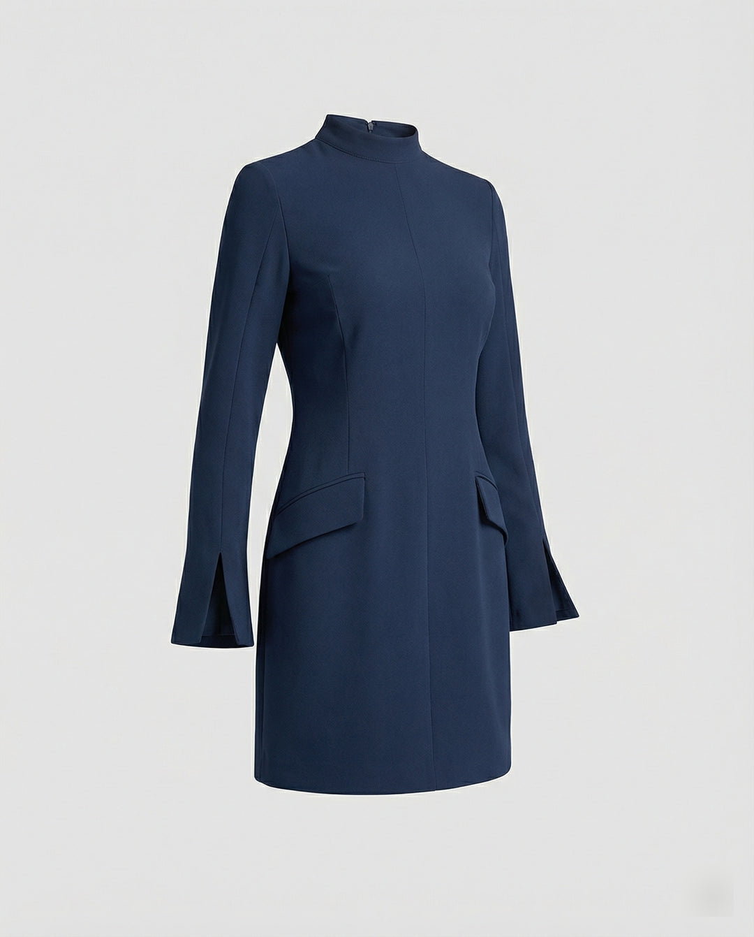 Damen elegantes Minikleid mit Taschen