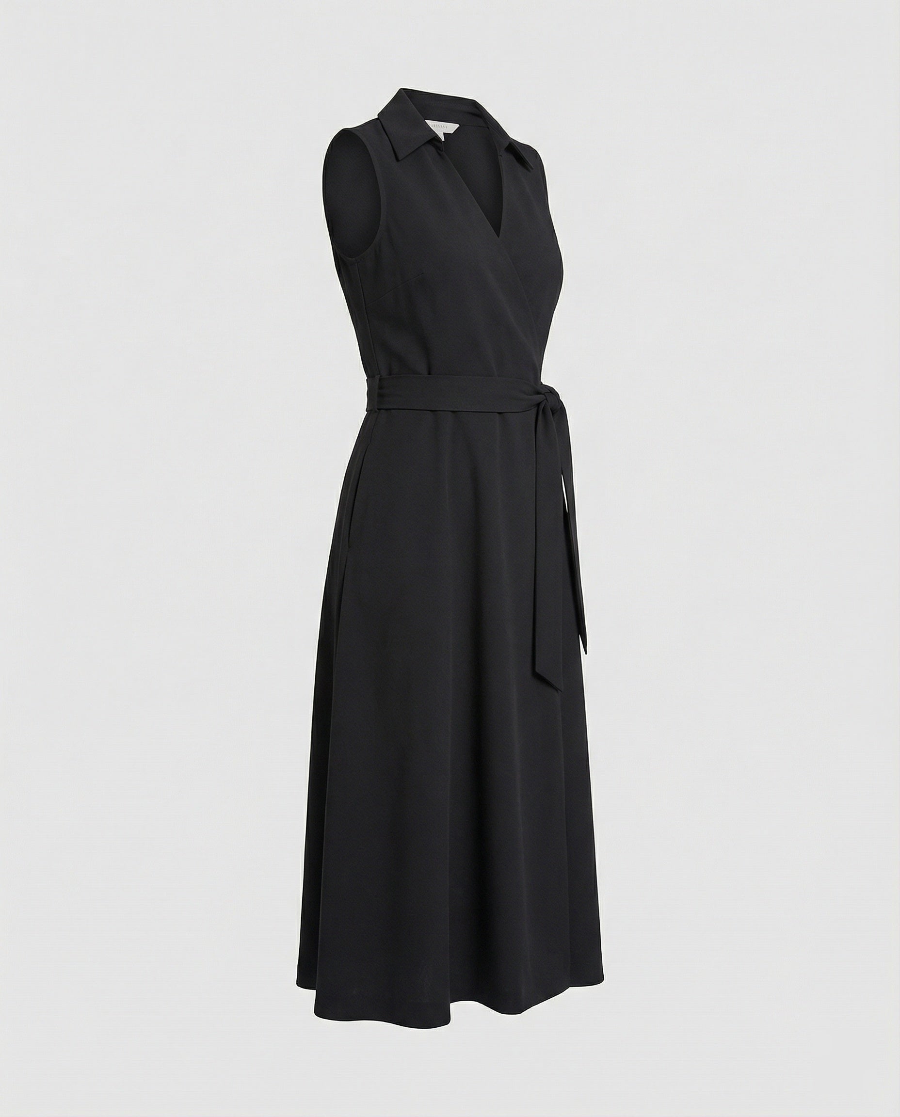 Damen Wickelkleid Freizeitkleid mit Gürtel