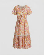 Damen Midi-Kleid mit floralem Design