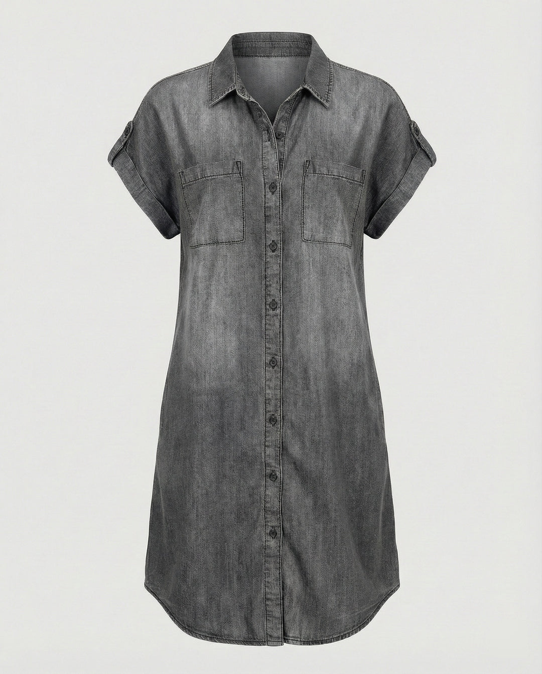 Damen Jeanshemdkleid mit klassischem Schnitt