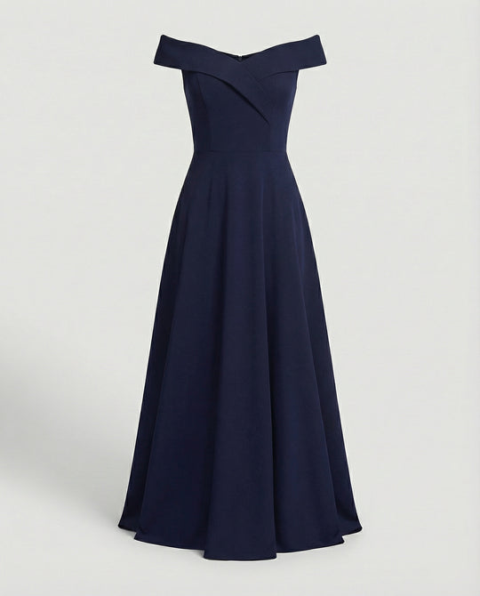 R&B | Elegantes Off-Shoulder Langes Catwalk Abendkleid