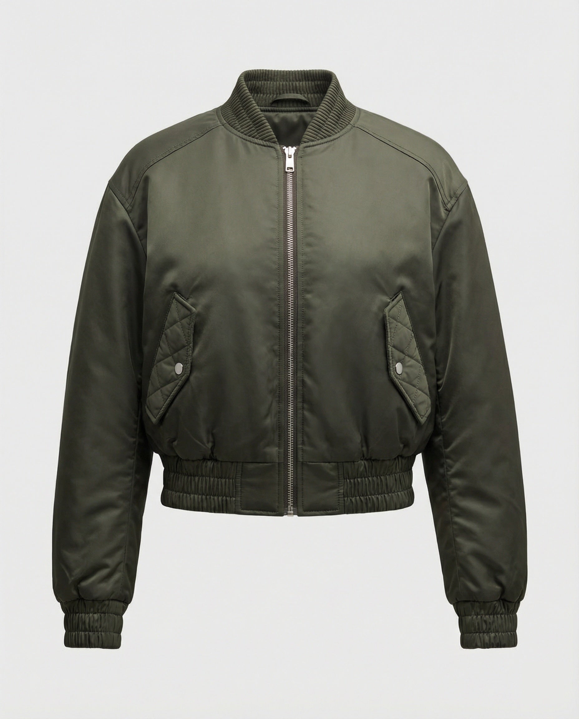 Damen Bomberjacke mit hohen Bündchen
