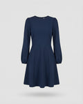 Skaterkleid Mit Ballonärmeln Damen