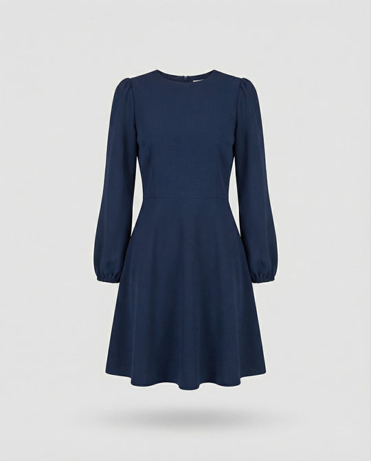 Skaterkleid Mit Ballonärmeln Damen