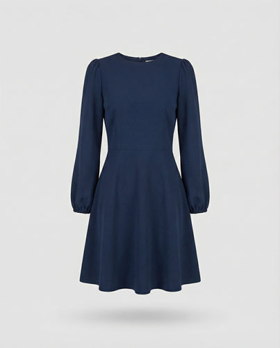 Skaterkleid Mit Ballonärmeln Damen
