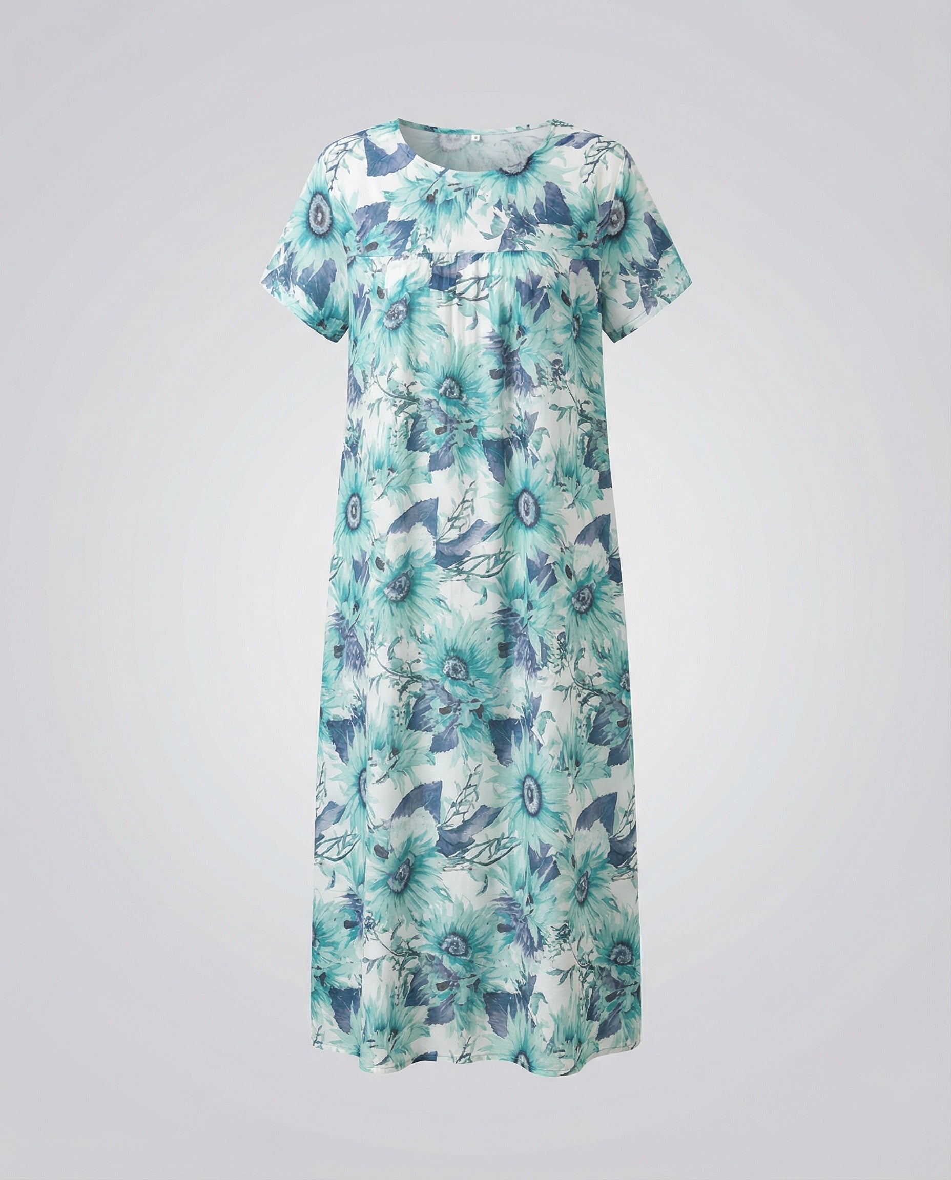 Luftiges Midikleid Damen Mit Taschen