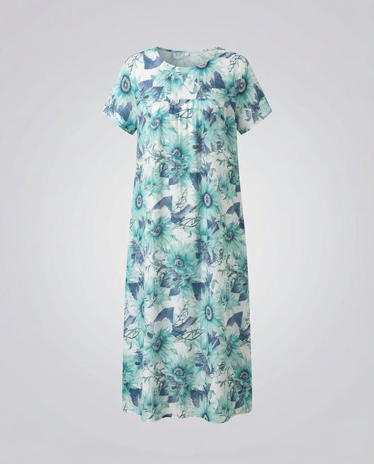 Luftiges Midikleid Damen Mit Taschen