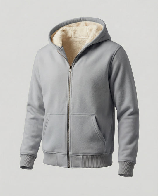 R&B | Warmer Fleecegefütterter Winterhoodie für Herren