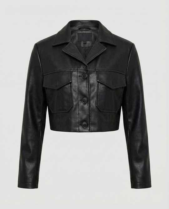 Leichte Steppjacke Damen mit Cropped Schnitt und Taschen