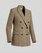 R&B | Kariertes Doppelbreasted Blazer