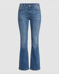Damen High Waist Jeans ausgestellt mit Stretch