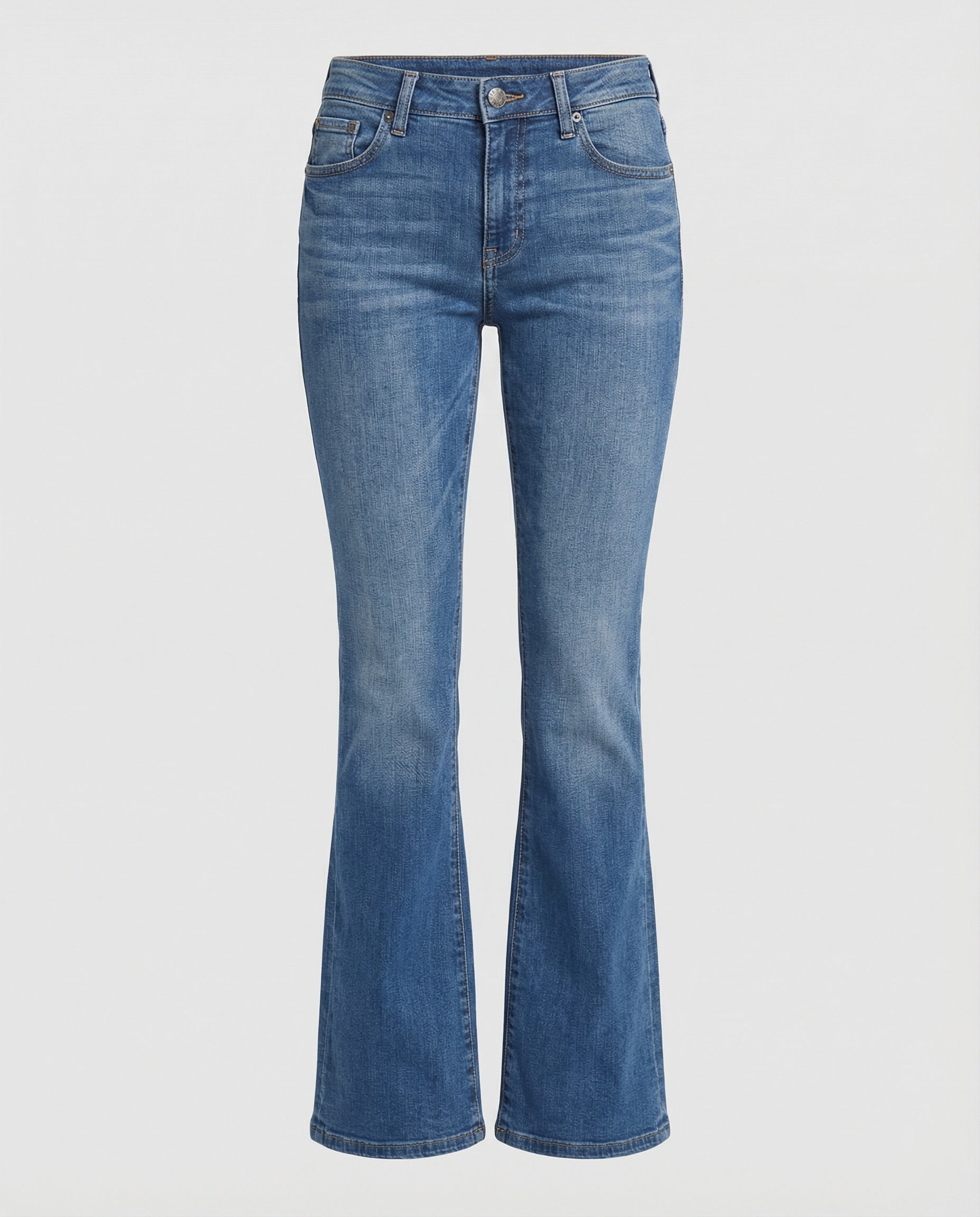 Damen High Waist Jeans ausgestellt mit Stretch