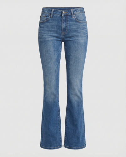 Damen High Waist Jeans ausgestellt mit Stretch