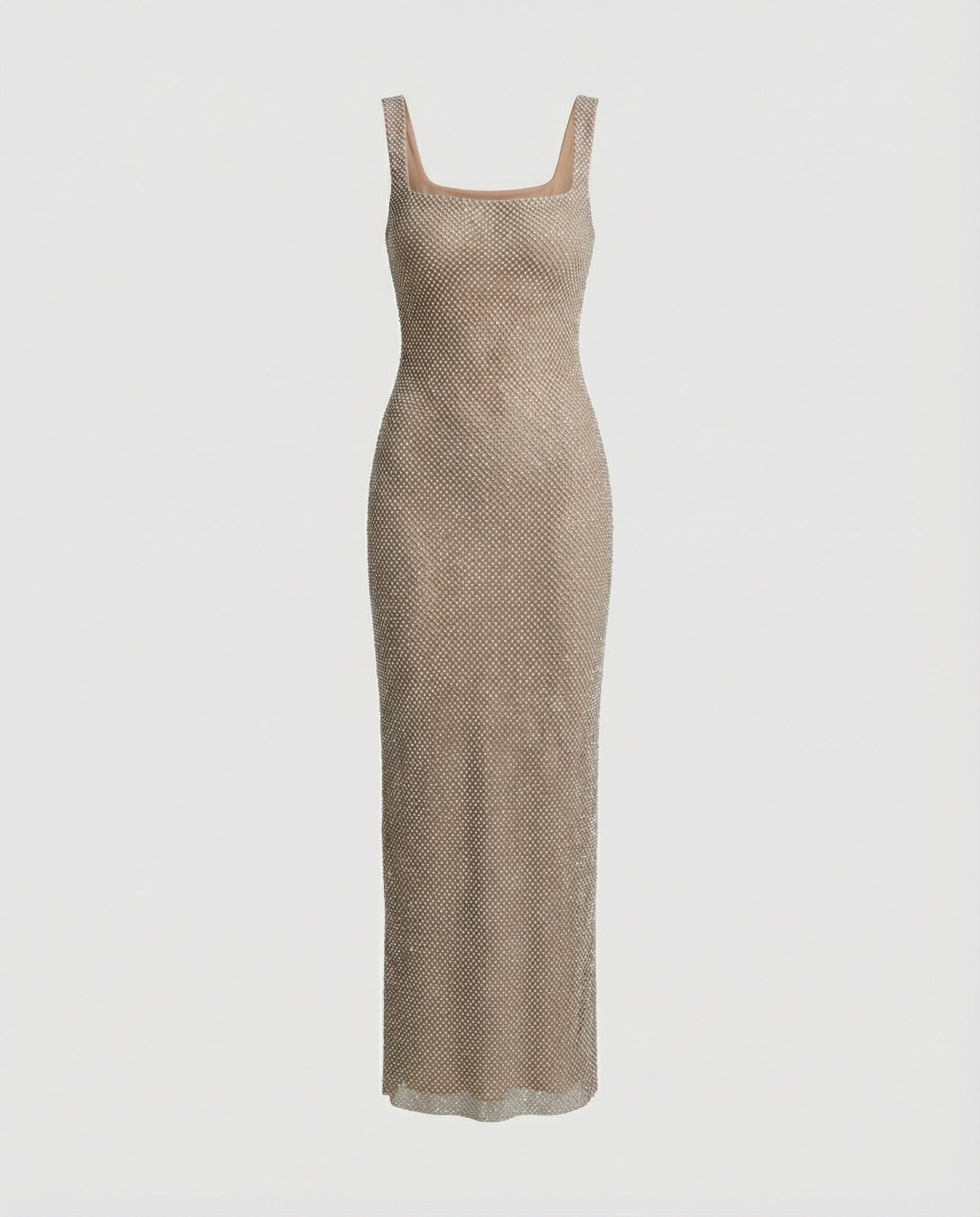 Damen funkelndes Abendkleid aus Netzstoff