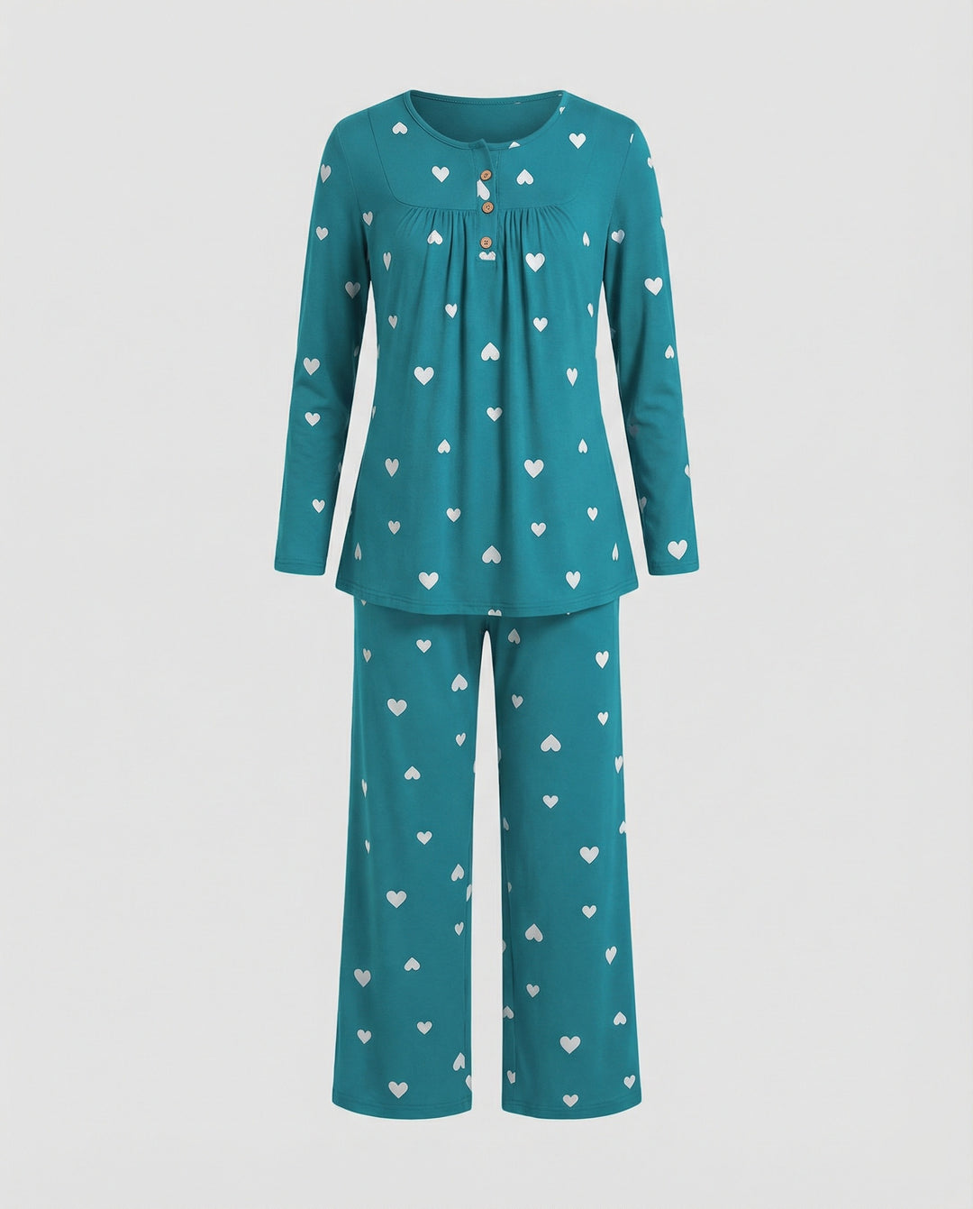Damen Pyjama Set Damen Print